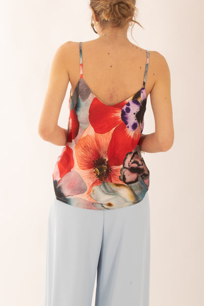 Canottiera fantasia da Donna Saiph - Viola