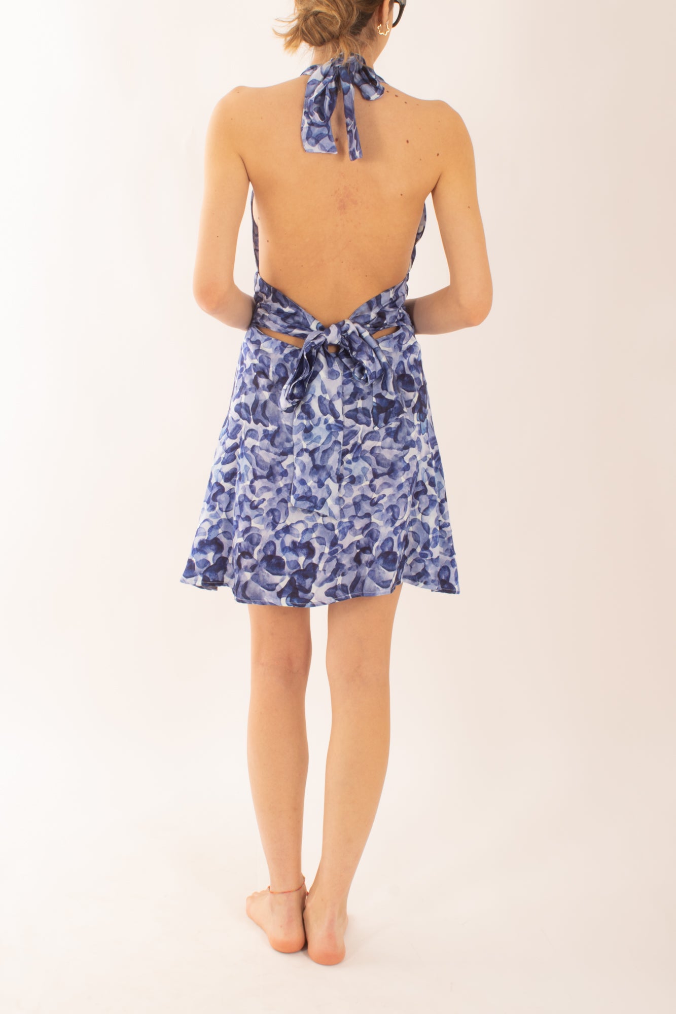 Abito corto fantasia da Donna Saiph - Blue
