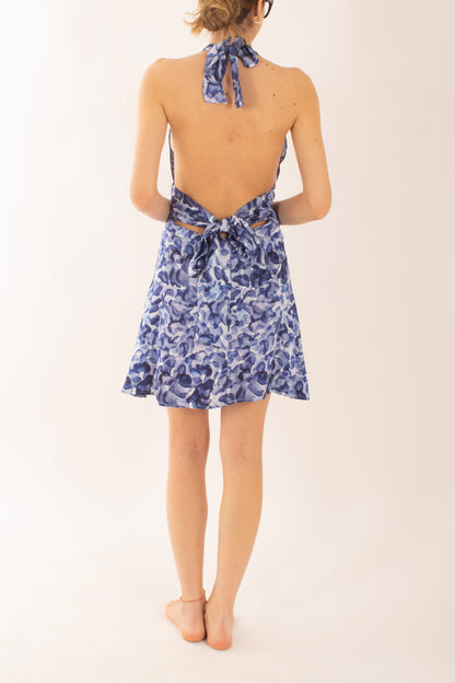 Abito corto fantasia da Donna Saiph - Blue