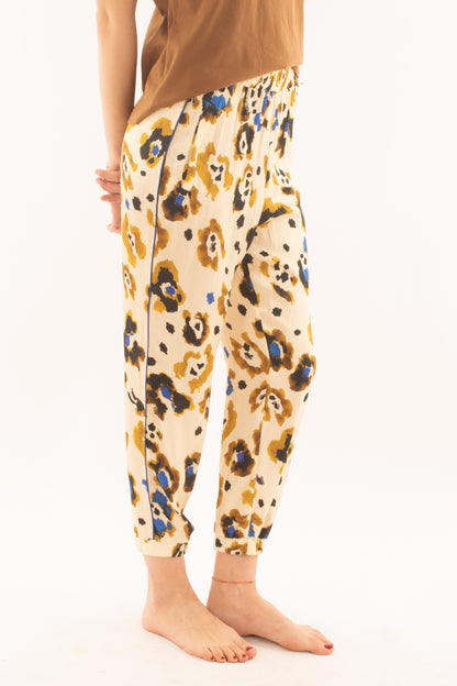 Pantalone in viscosa a fantasia da Donna Souvenir -Royal