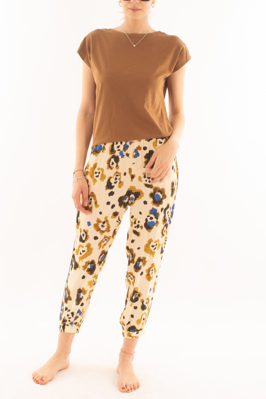 Pantalone in viscosa a fantasia da Donna Souvenir -Royal