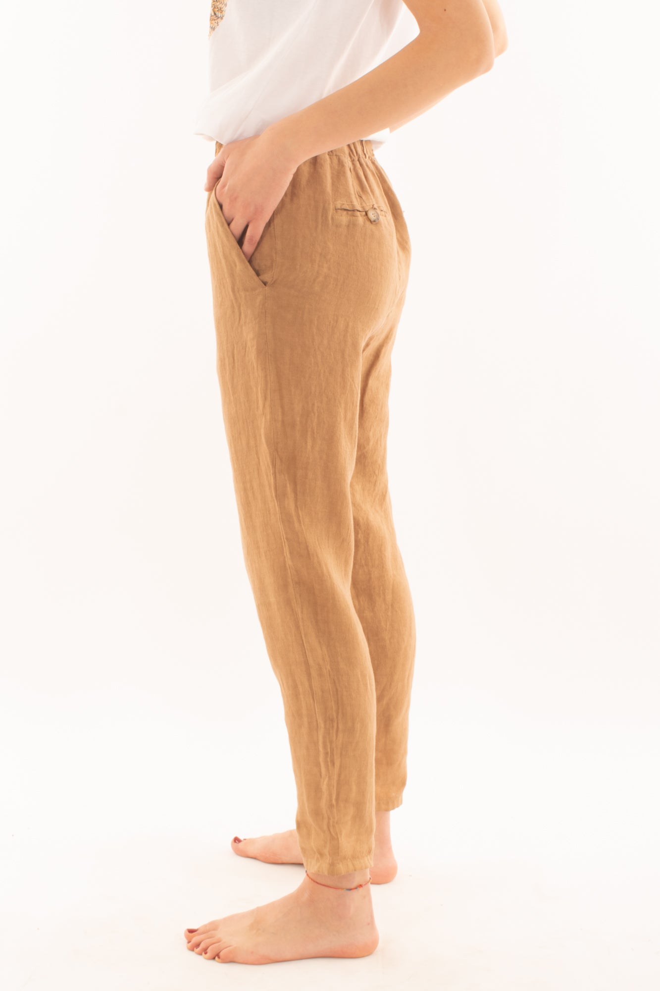 Pantalone in lino da Donna Souvenir - Avena
