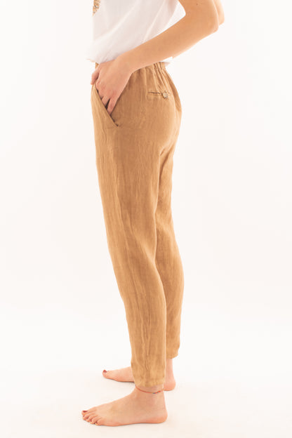 Pantalone in lino da Donna Souvenir - Avena