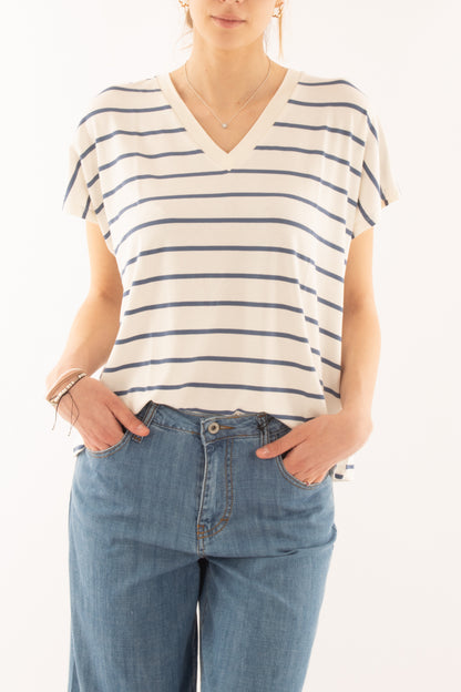 SUSY MIX T-shirt rigata da Donna Susy mix - Jeans Jeans