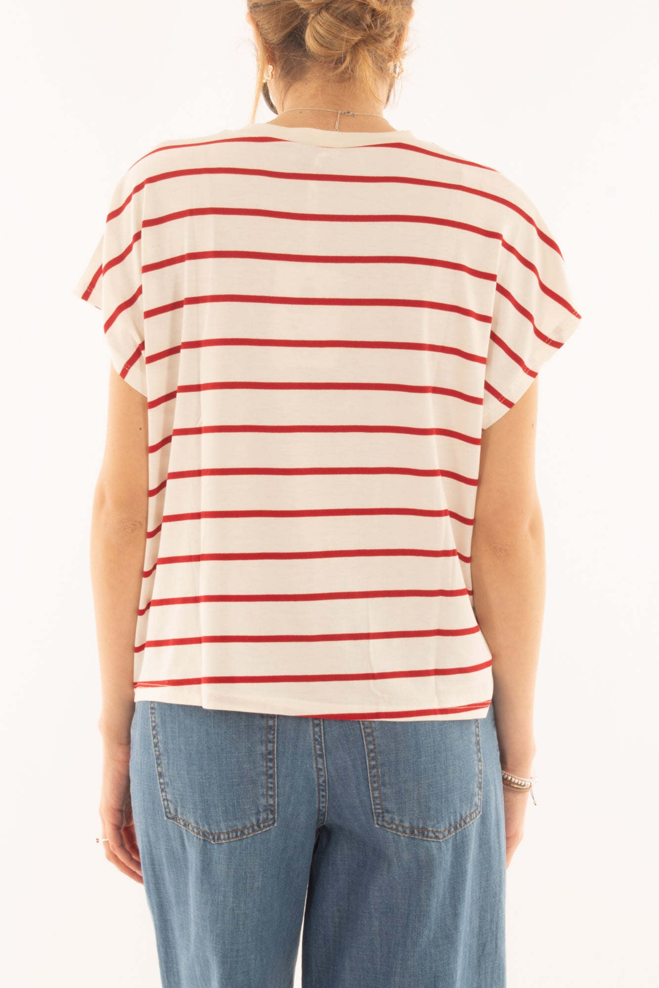 T-shirt rigata da Donna Susy mix - Rosso