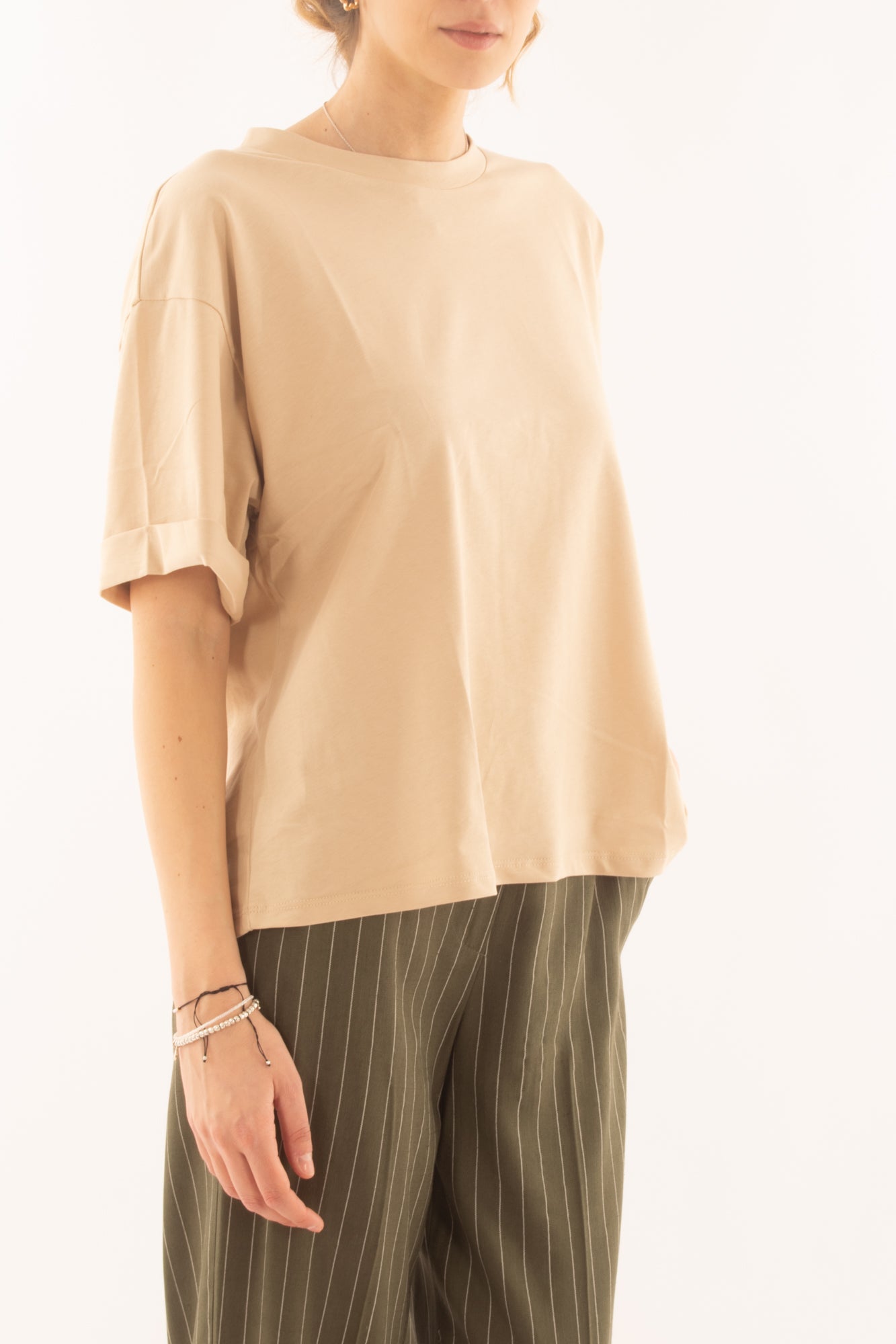 T-shirt over da Donna Susy mix - Avorio