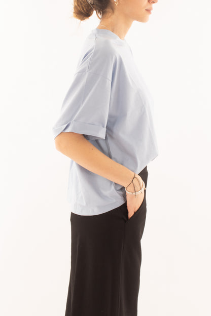 T-shirt over da Donna Susy mix - Celeste