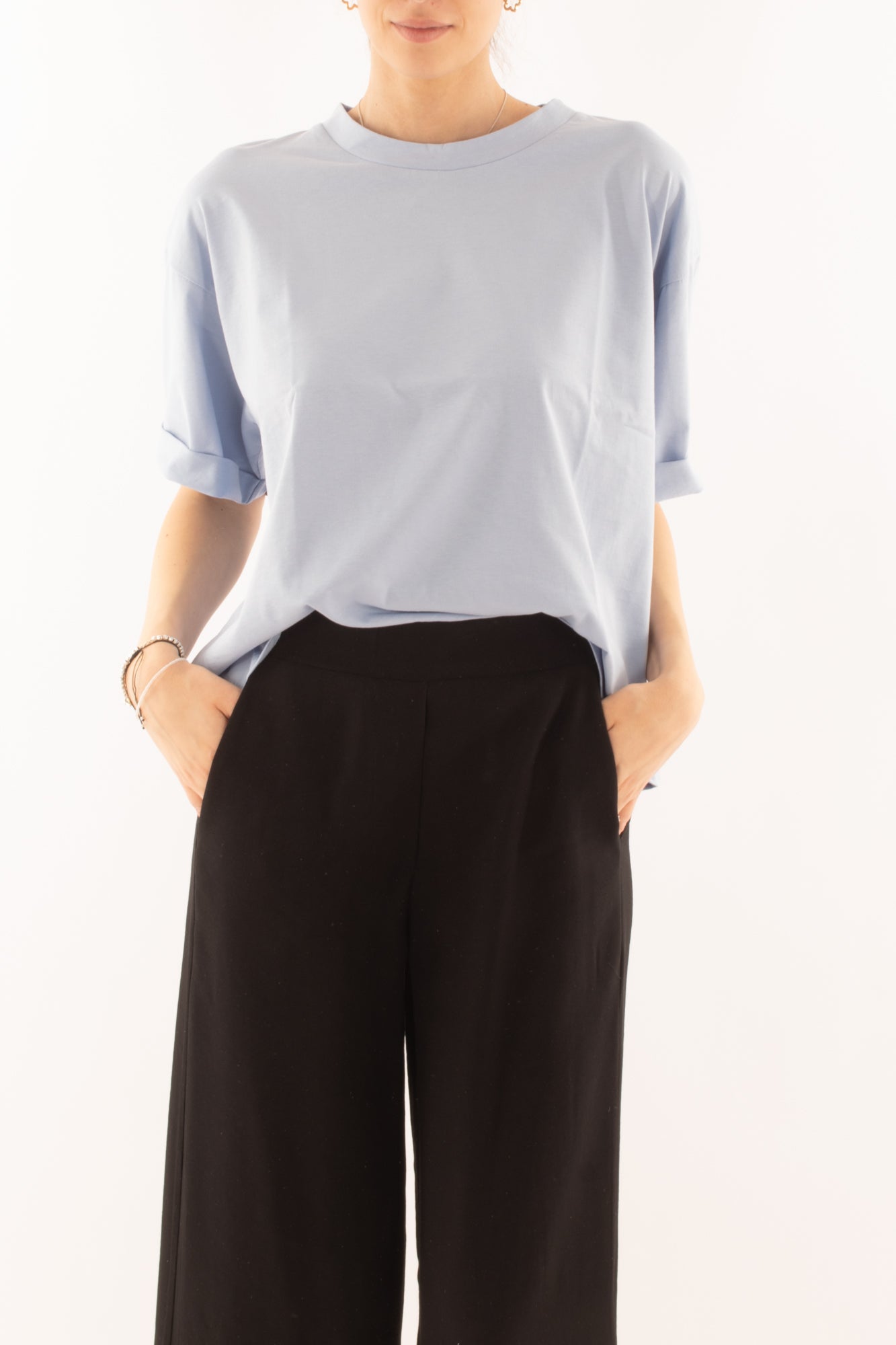 T-shirt over da Donna Susy mix - Celeste