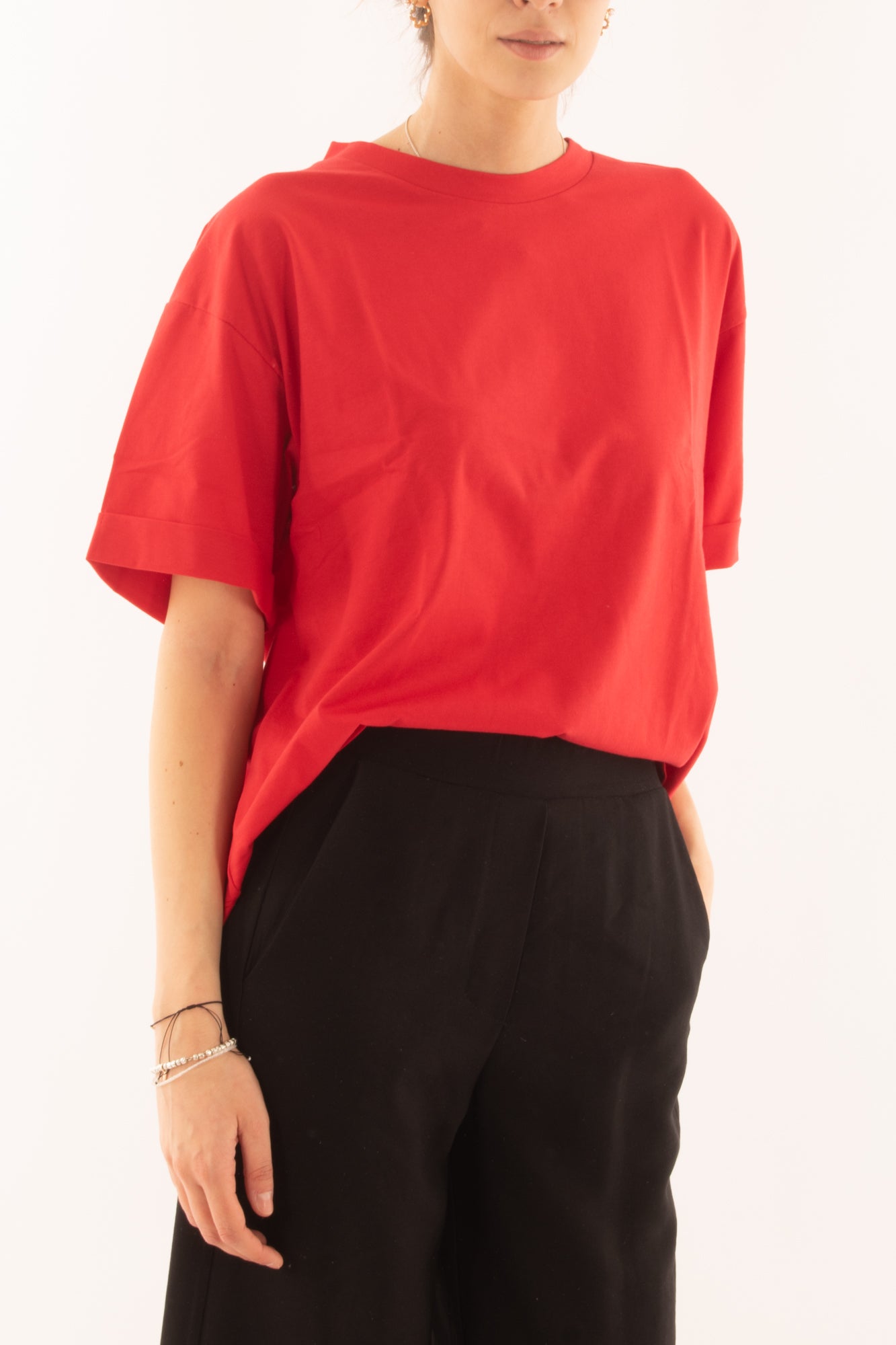 SUSY MIX T-shirt over da Donna Susy mix - Rosso Rosso