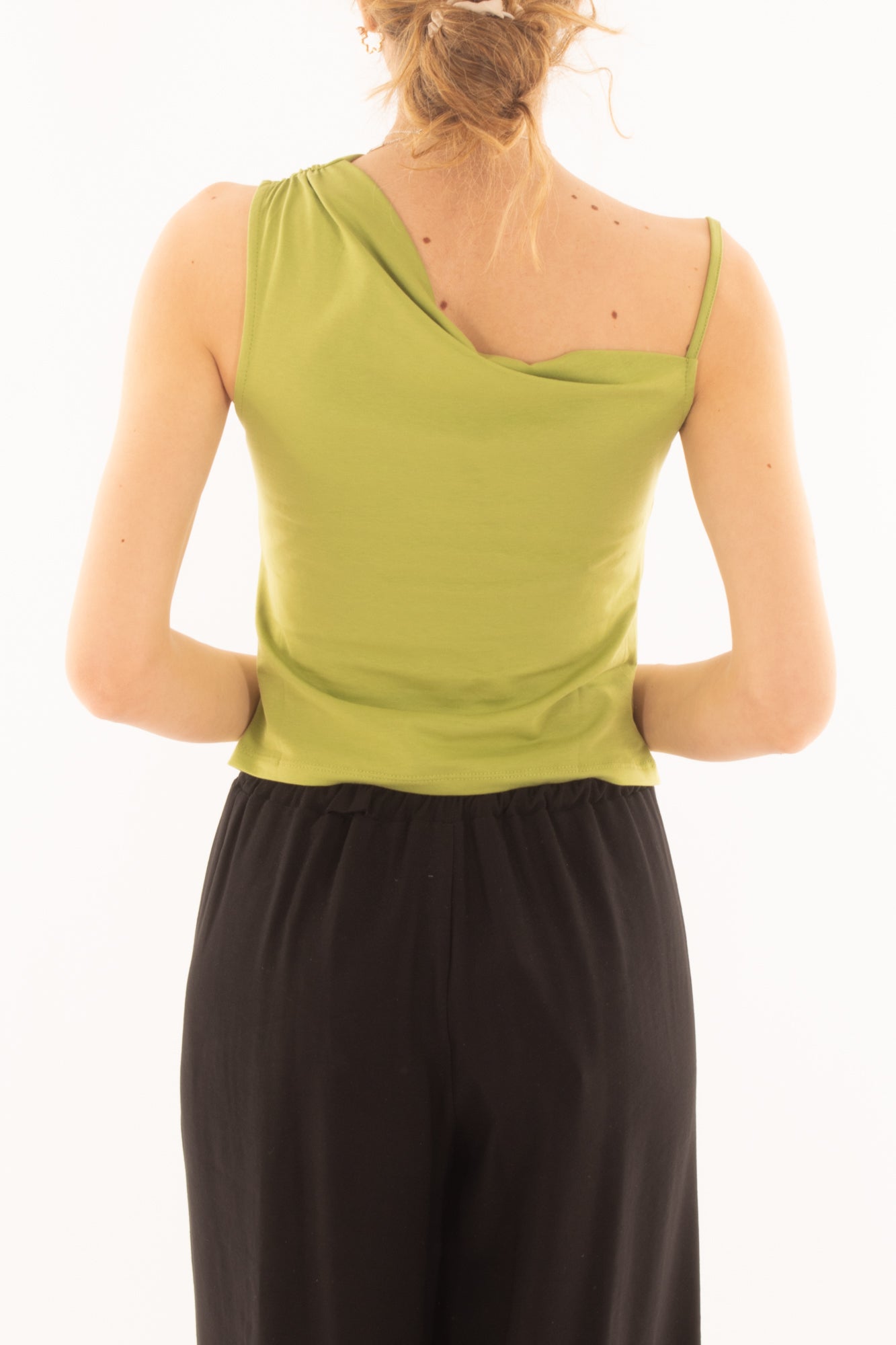 Maglia asimmetrica da Donna Susy mix - Verde