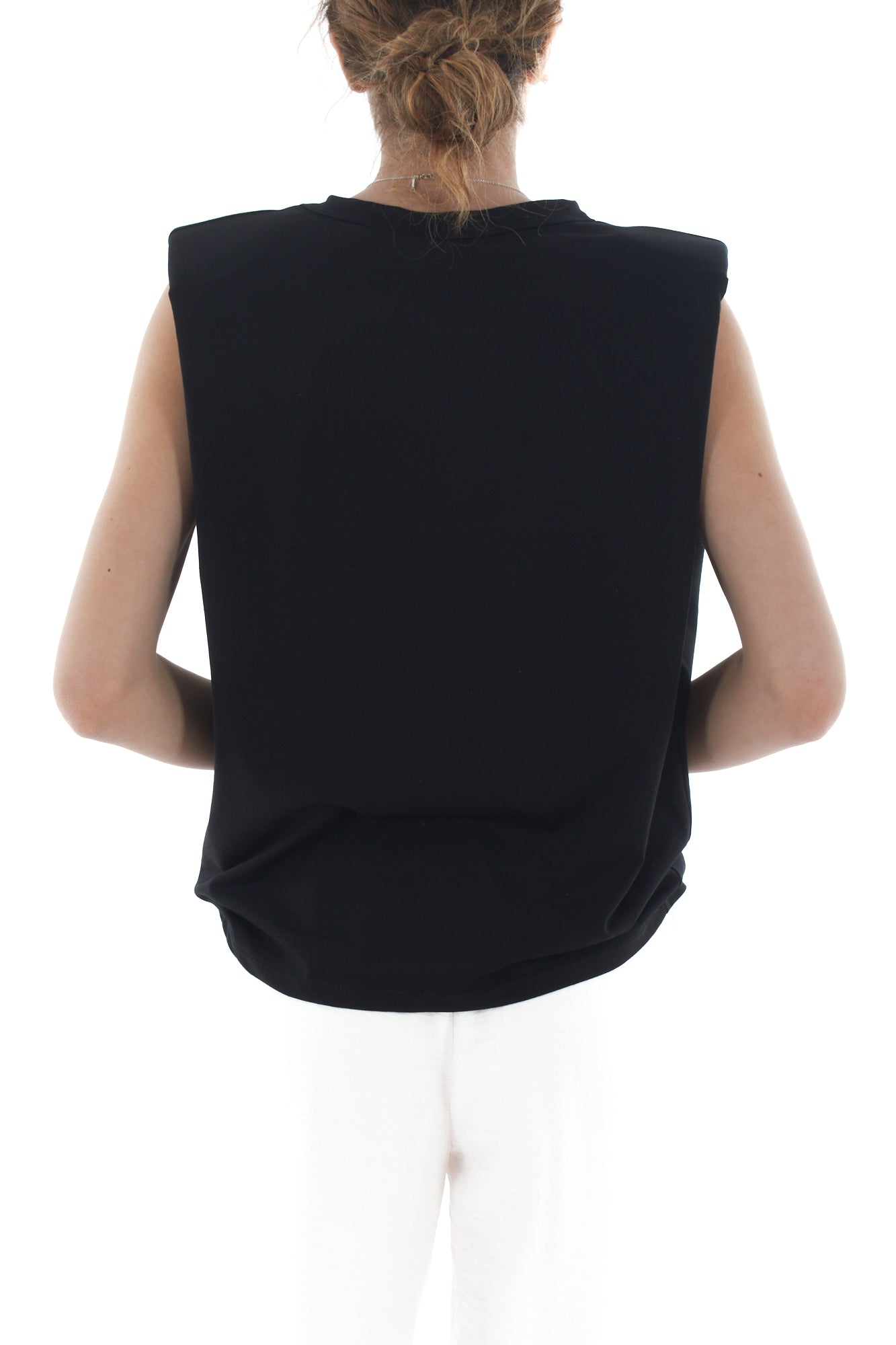 T-shirt con spalline da Donna Susy mix Nero