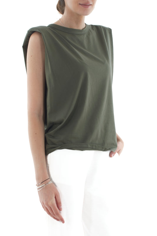 SUSY MIX T-shirt con spalline da Donna Susy mix - Verde Verde