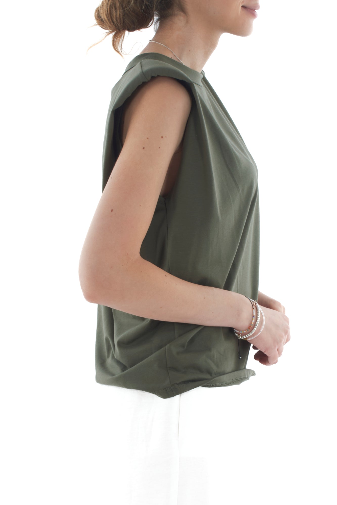 T-shirt con spalline da Donna Susy mix - Verde