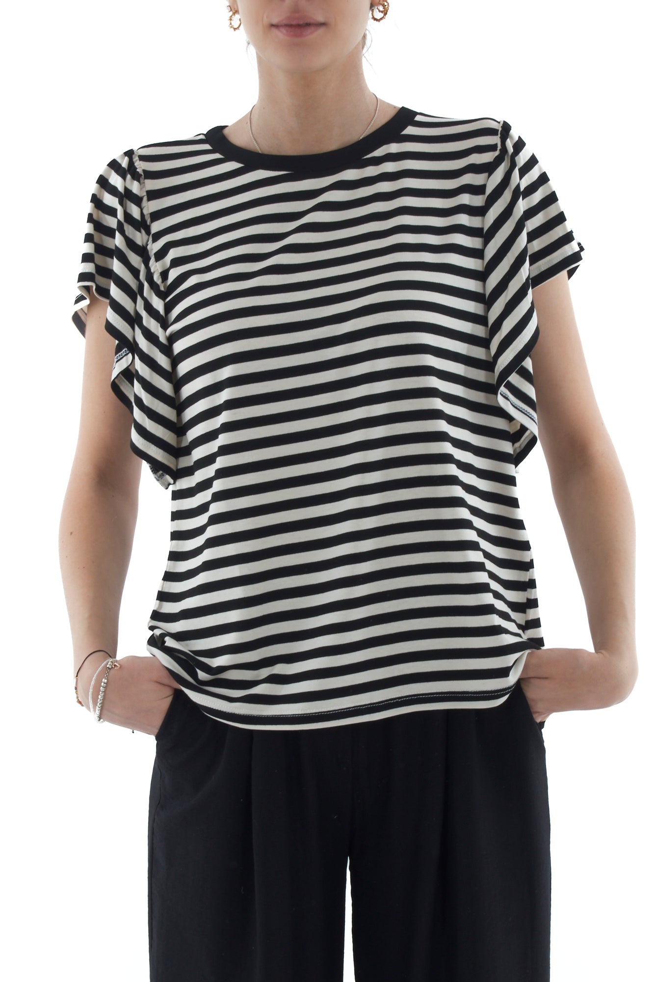 SUSY MIX Maglia rigata da donna Susy mix - Nero Nero