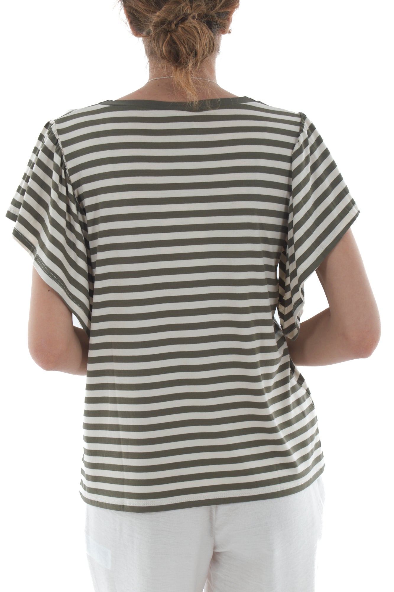 Maglia rigata da donna Susy mix - Verde