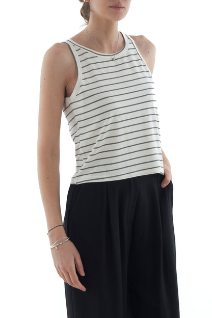 Canottiera rigata da Donna Susy mix - Verde