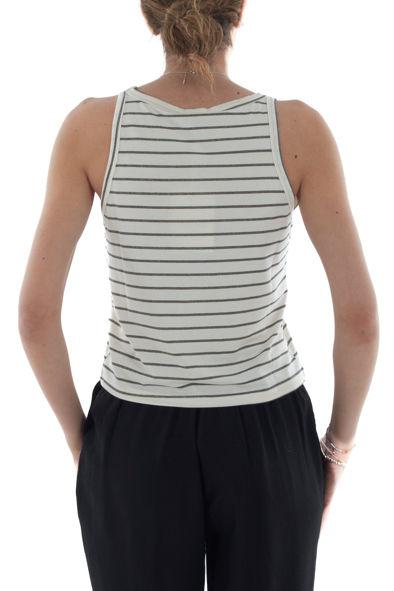 Canottiera rigata da Donna Susy mix - Verde