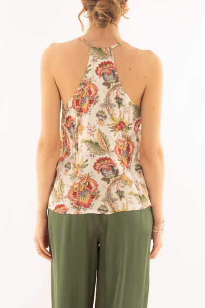 Canottiera all'americana da Donna Susy mix - Rosso india