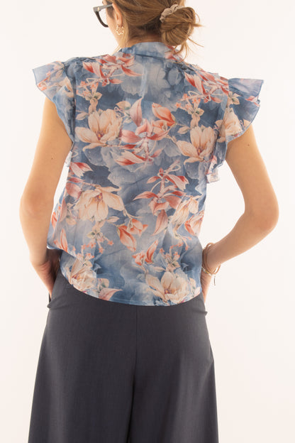 Camicia floreale con rouge da Donna Susy mix - Jeans