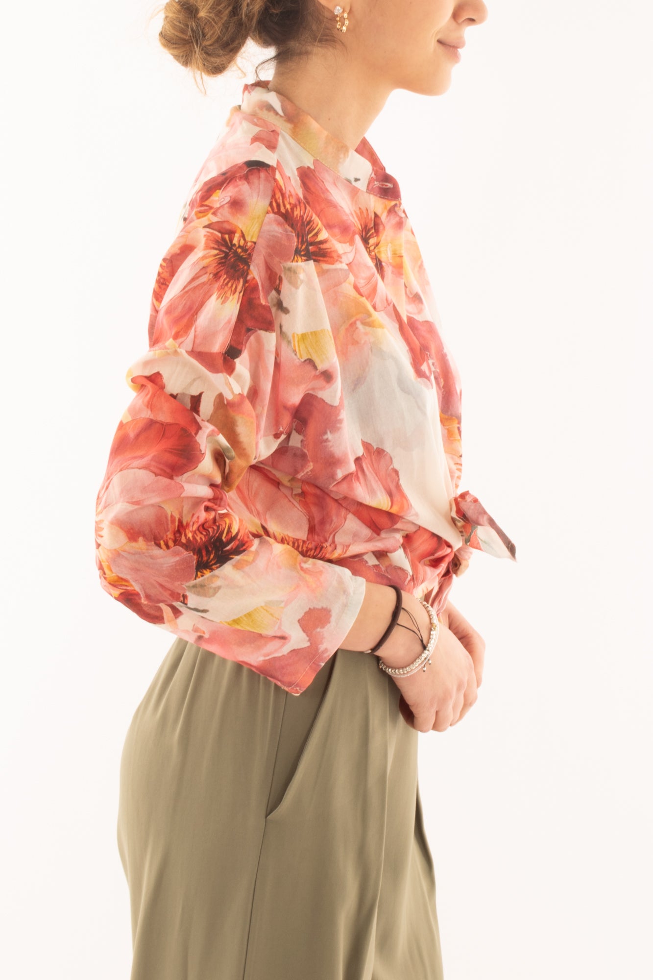 Camicia fiorata da Donna Susy mix - Rosso