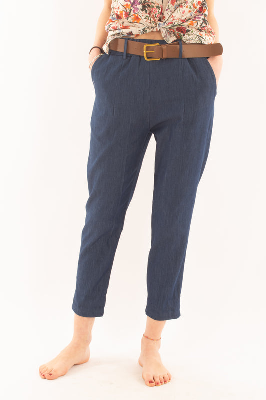 Pantalone alla caviglia da Donna Susy mix - Blu