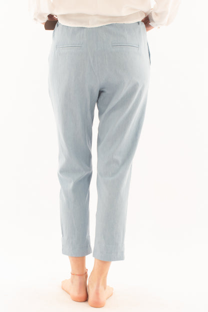 SUSY MIX Pantalone alla caviglia da Donna Susy mix - Blu Celeste