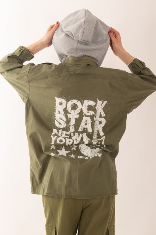 Camicione con stampa da Donna Susy Mix - Verde