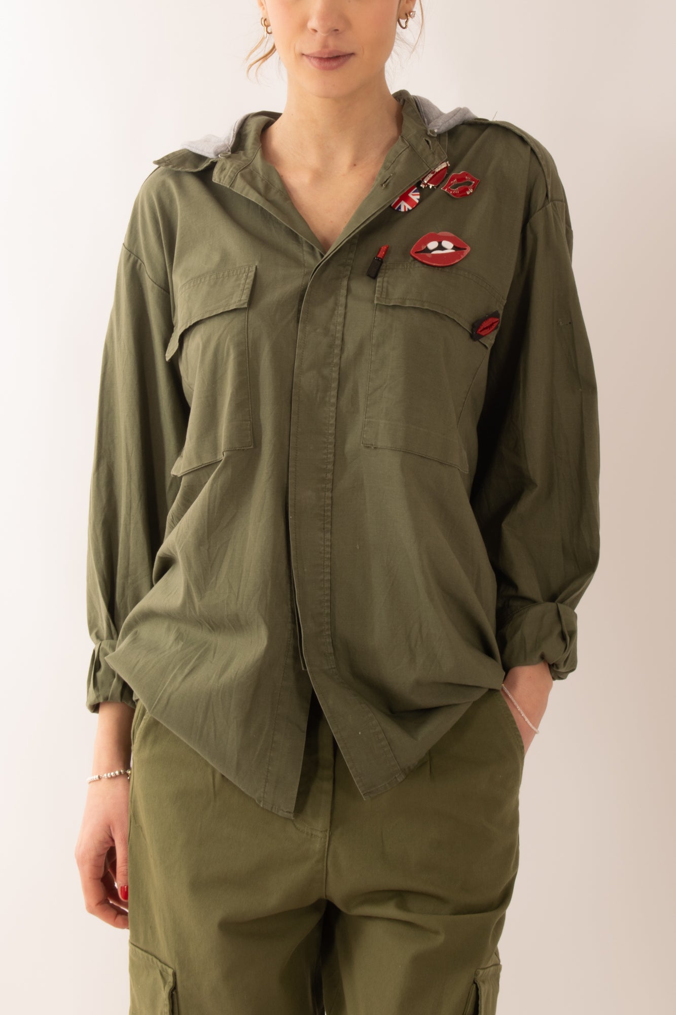 Camicione con stampa da Donna Susy Mix - Verde