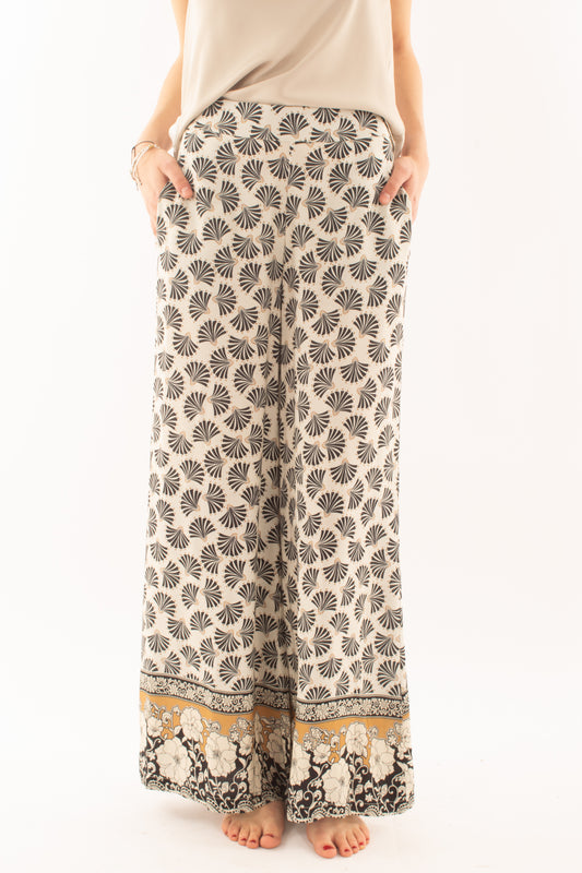 SUSY MIX Pantalone fantasia da Donna Susy mix - Rosso Nero