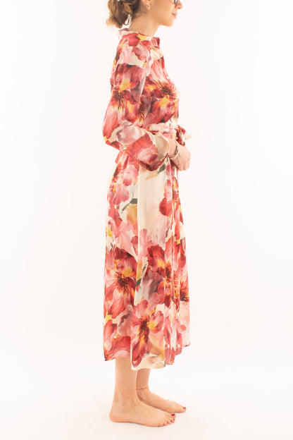Abito chemisier fantasia da Donna Susy mix Rosso