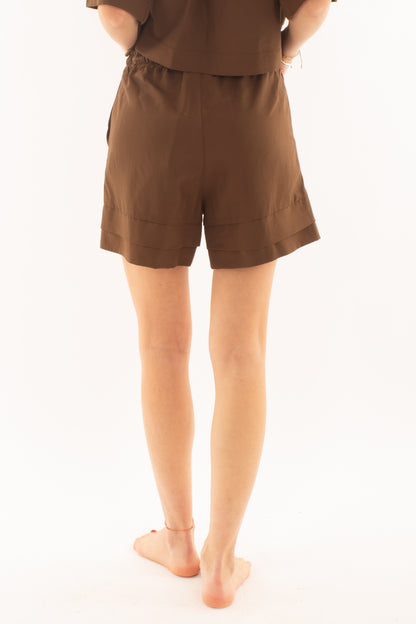 Short con elastico da Donna Susy mix - Moro