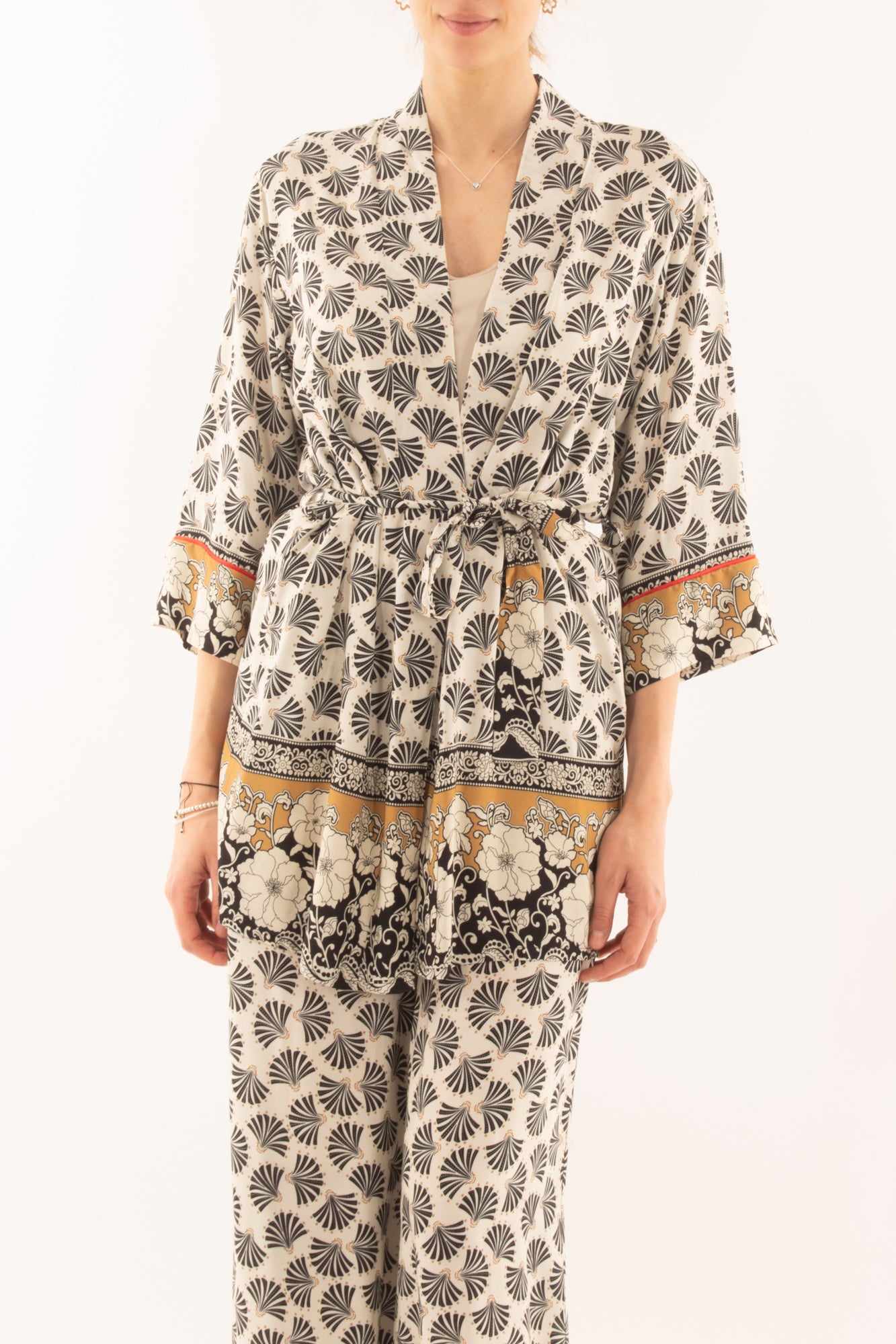 Kimono in viscosa da Donna Susy mix - Blu