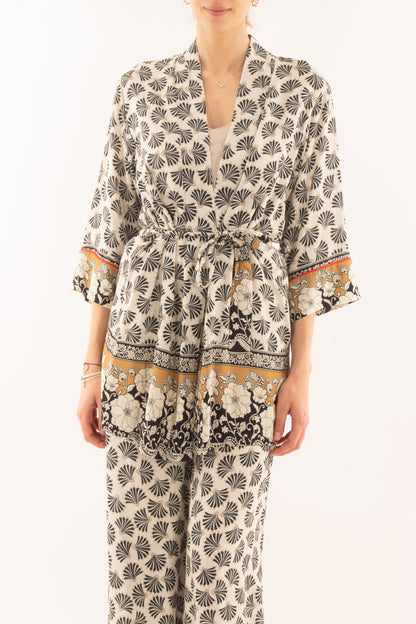 Kimono in viscosa da Donna Susy mix - Blu