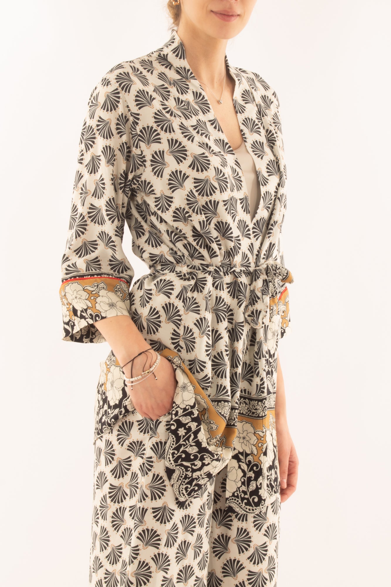 Kimono in viscosa da Donna Susy mix - Blu