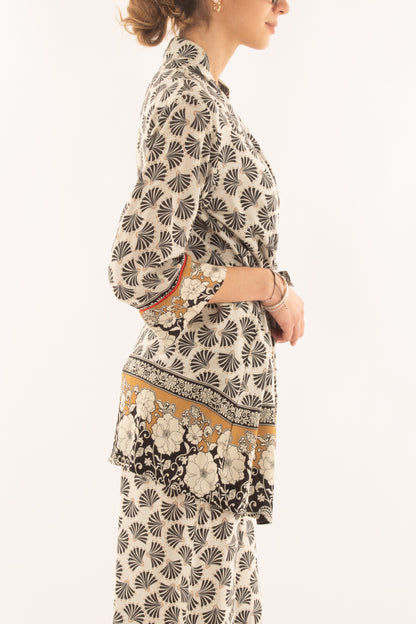 Kimono in viscosa da Donna Susy mix - Blu