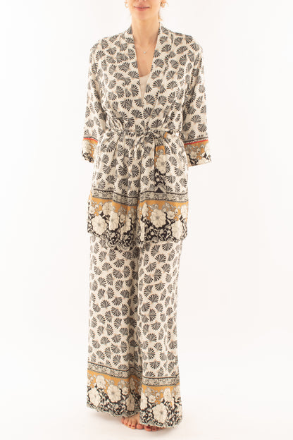 Kimono in viscosa da Donna Susy mix - Blu