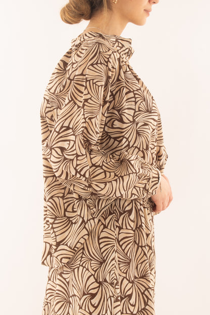 Camicia over fantasia da Donna Susy mix -Caffè