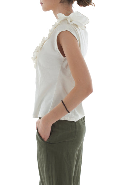 T-shirt con rouge di sbiego da Donna Susy mix - Antique