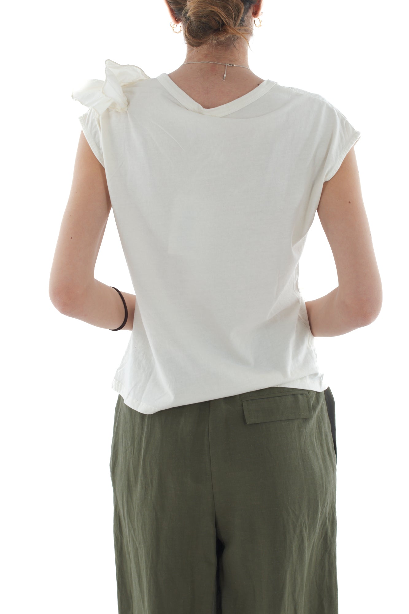 T-shirt con rouge di sbiego da Donna Susy mix - Antique