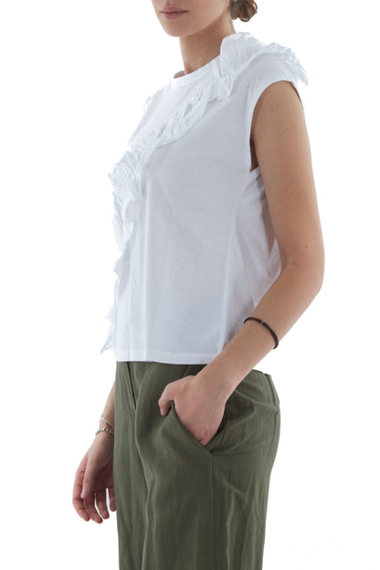 T-shirt con rouge di sbiego da Donna Susy mix - Bianco