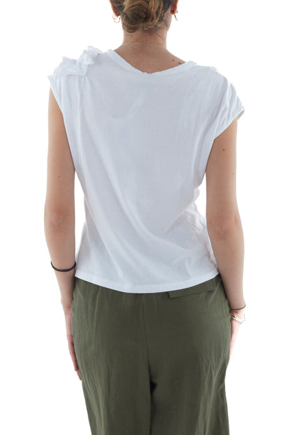 T-shirt con rouge di sbiego da Donna Susy mix - Bianco