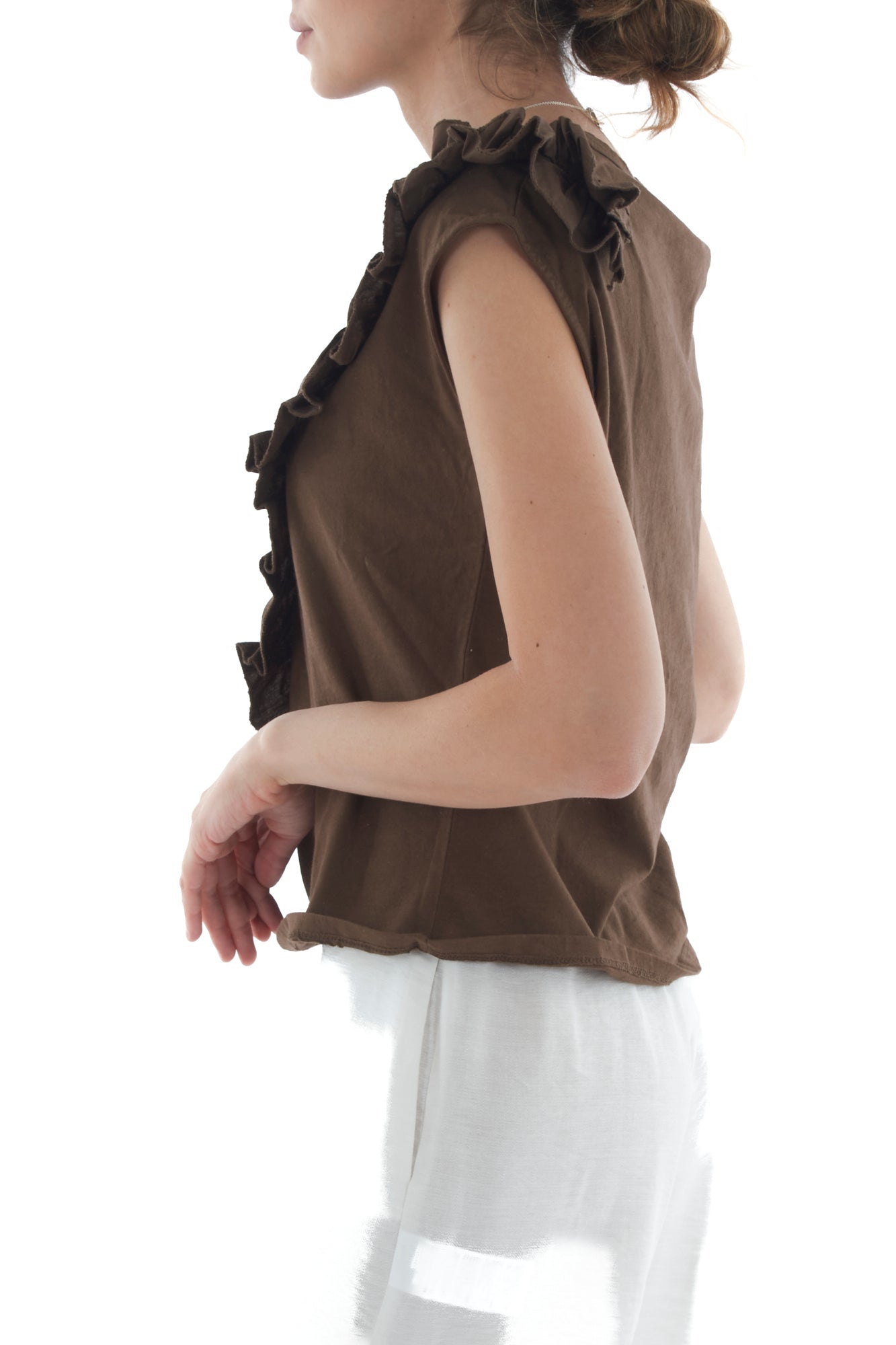 T-shirt con rouge di sbiego da Donna Susy mix - Moro