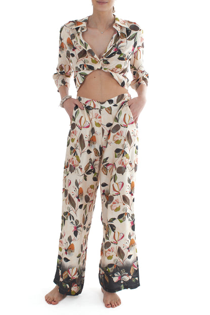 Blusa incrociata da Donna Susy mix - Burro