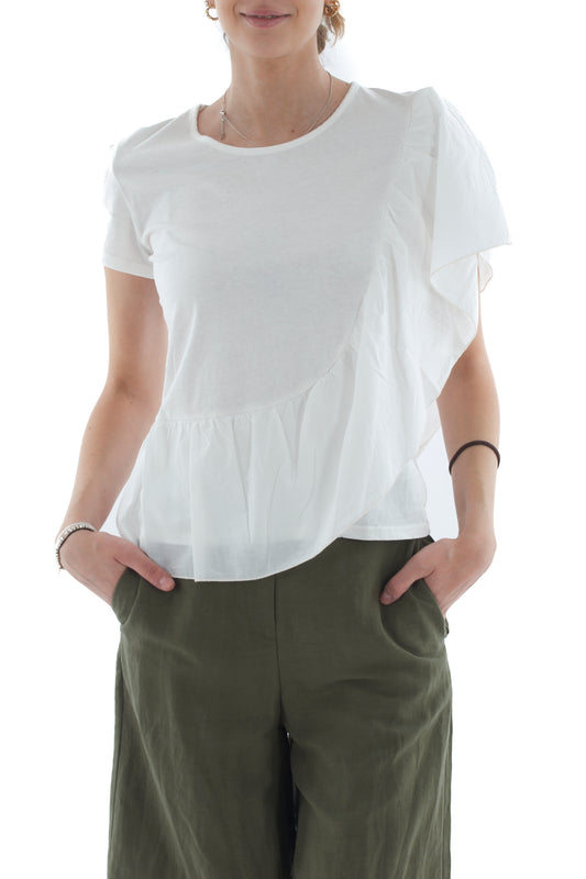 SUSY MIX T-shirt con rouge da Donna Susy mix - Bianco Bianco