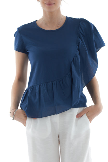 SUSY MIX T-shirt con rouge da Donna Susy mix - Blu Blu