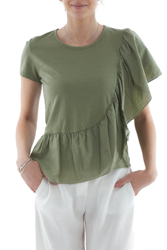 T-shirt con rouge da Donna Susy mix - Salvia