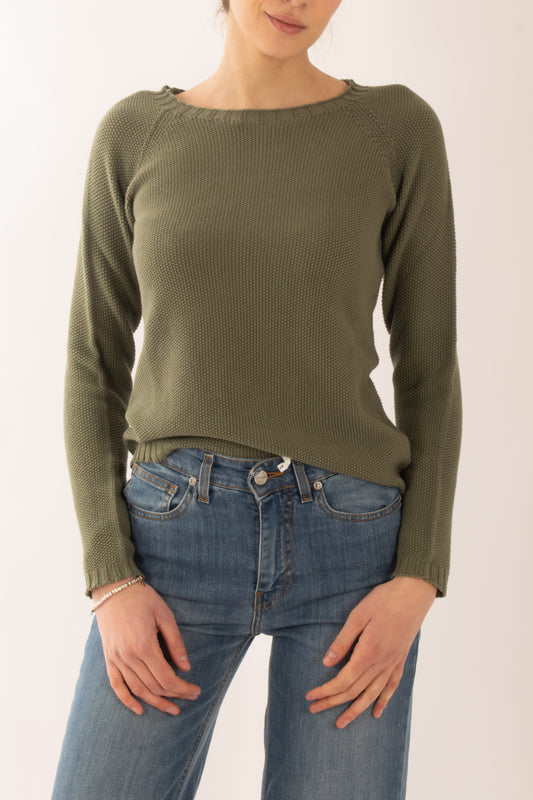 Maglia di filo a girocollo da Donna Susy mix - Verde