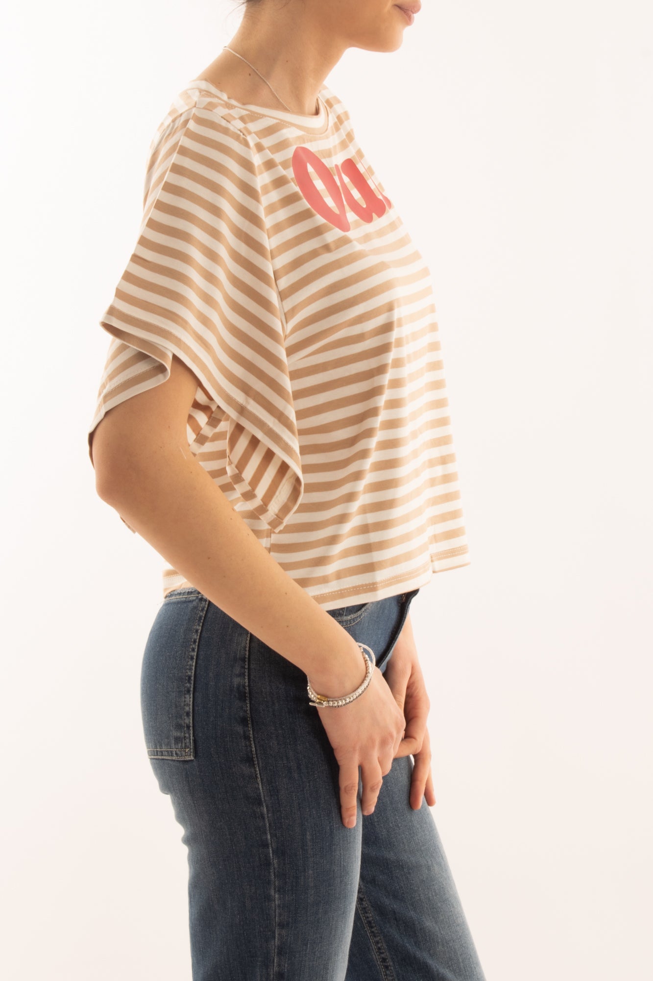 T-shirt 'oui' da Donna Susy mix - Safari