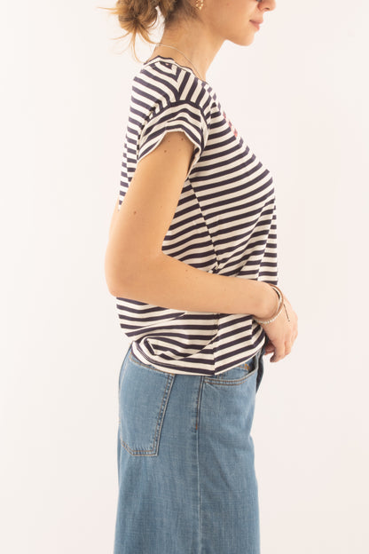 T-shirt 'l'amour' da Donna Susy mix Blu