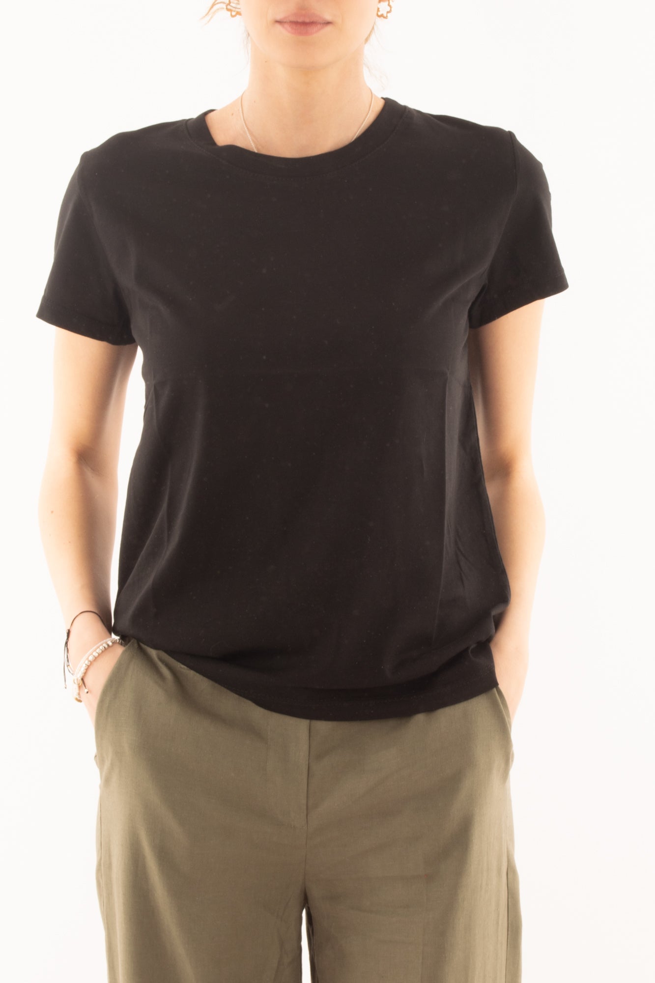 SUSY MIX T-shirt base da Donna Susy mix - Nero Nero